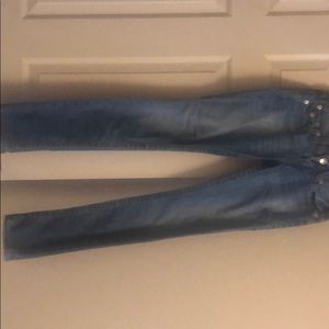 True Religion light wash skinny jeans